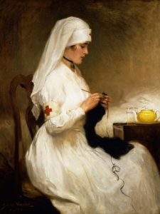 Gabriel Nicolet Portrait of a Nurse from the Red Cross