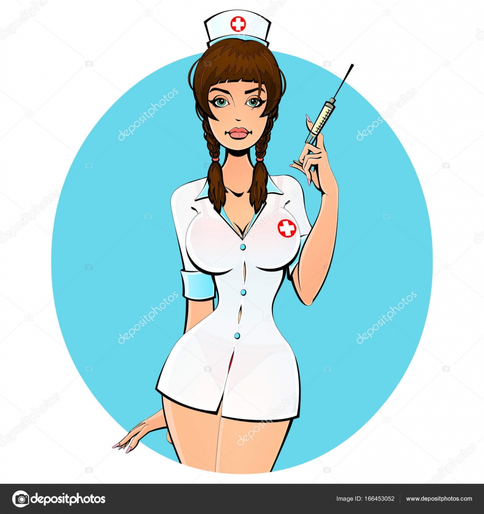depositphotos 166453052 stock illustration sexy nurse with a syringe