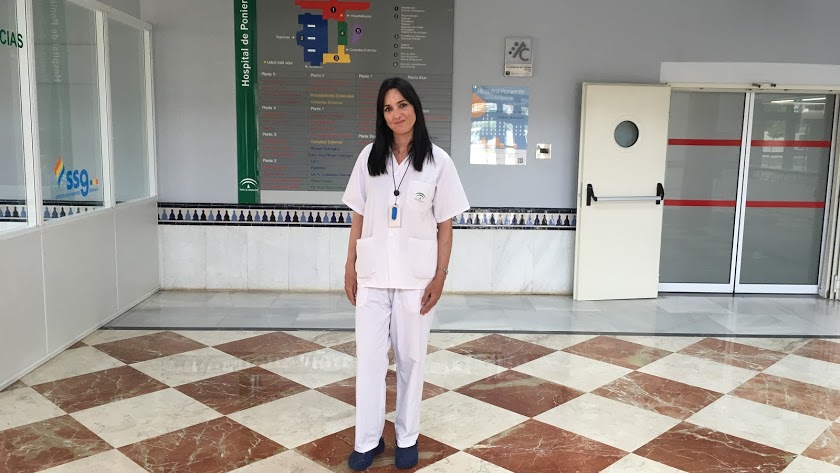 Susana Clavero, enfermera del Hospital de Poniente. DAVINIA PIQUERAS