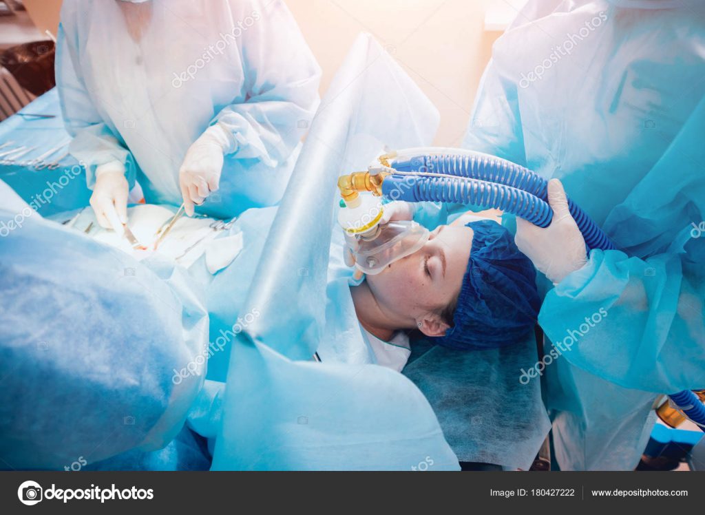 depositphotos 180427222 stock photo pre oxygenation general anesthesia surgery
