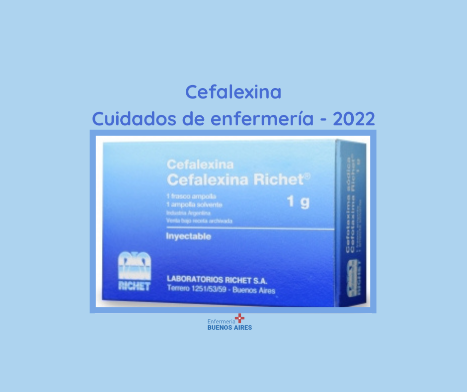 Cefalexina - Cuidados de enfermería - 2022
