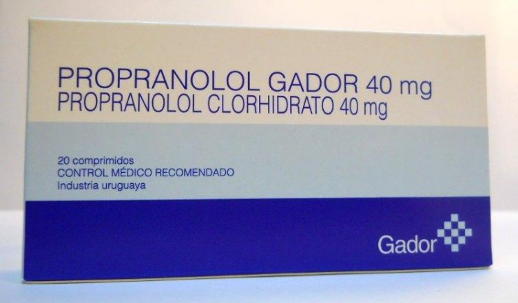 Propranolol - Administración de enfermería 