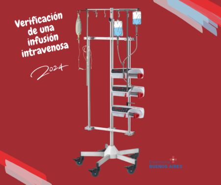Verificación de una infusión intravenosa