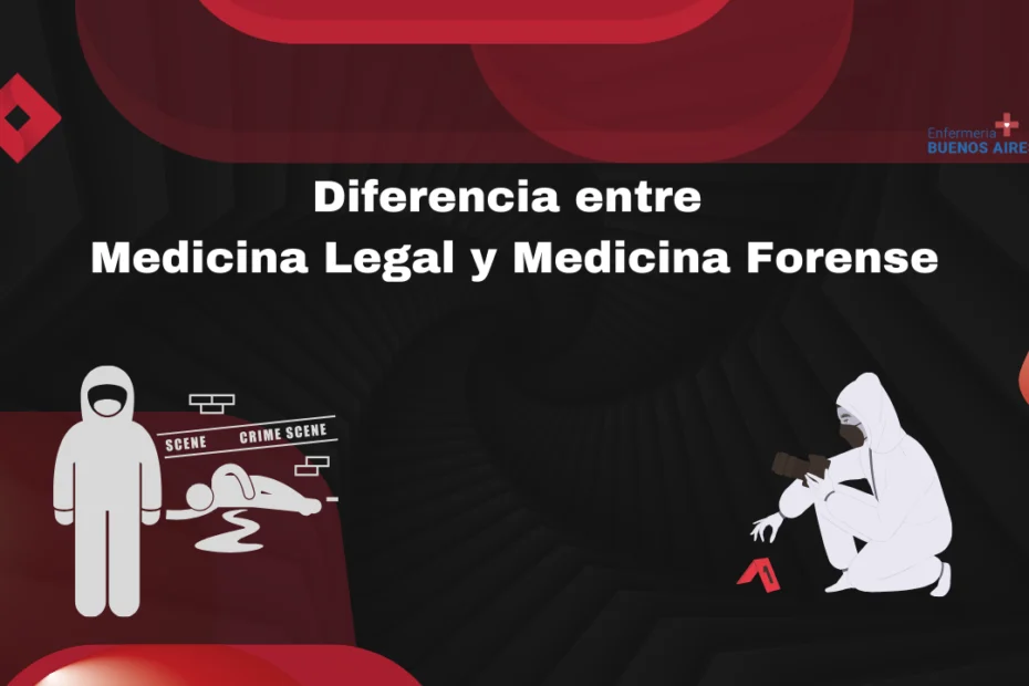 Diferencia entre Medicina Legal y Medicina Forense