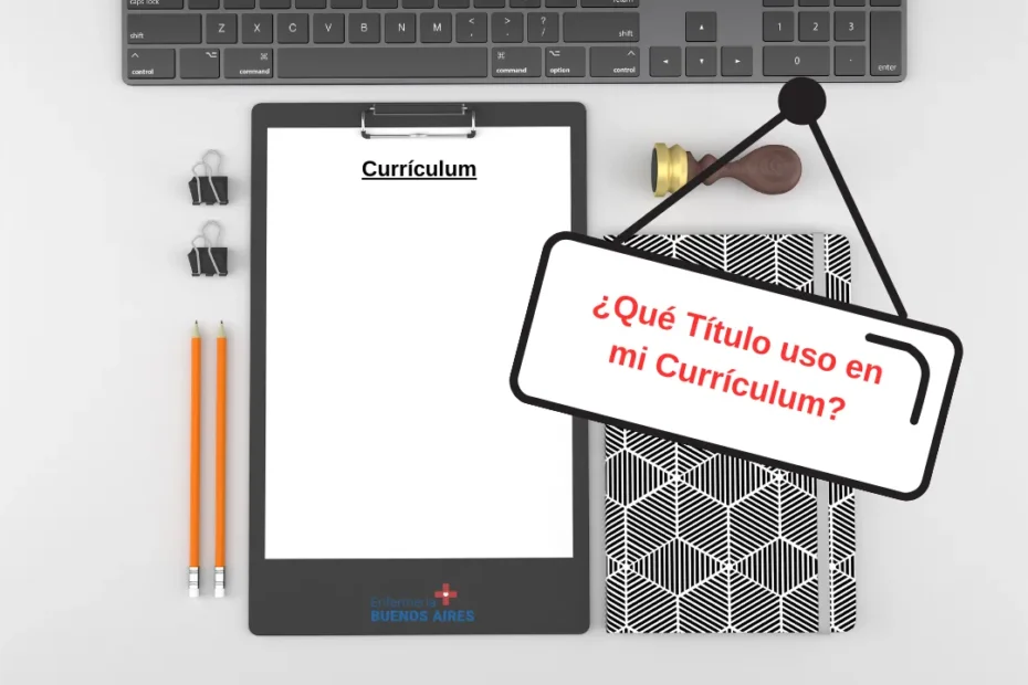 Título correcto para el Currículum Internacional